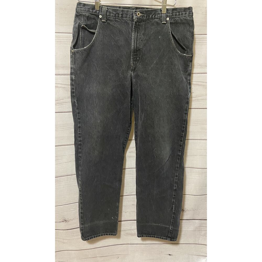 Guess Jeans Men’s Relaxed Fit 38/33 Black Denim 100% Cotton - Picture 2 of 12
